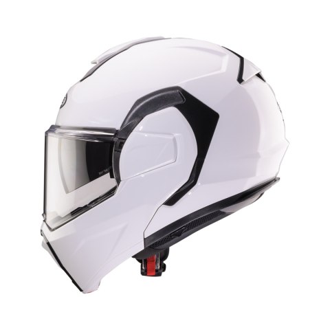 CABERG KASK SZCZĘKOWY FLIP-BACK (SZCZĘKA DO TYŁU) MODEL TRIP SOLID KOLOR BIAŁY POŁYSK ROZMIAR XXL (PINLOCK W ZESTAWIE)