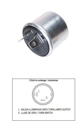 DZE PRZERYWACZ KIERUNKOWSKAZÓW UNIWERSALNY (12V 2+2 21W)