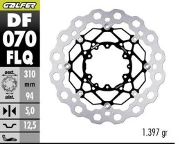 GALFER TARCZA HAMULCOWA PRZÓD HONDA CBR 600 RR '03-'17; CBR 1000 RR '04-'05; CB 1000 R '08-'17; CB 1300 F/S '05-; CTX 1300 C '14