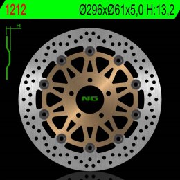 NG TARCZA HAMULCOWA PRZÓD KAWASAKI ZX9R '98-'99 (296X61X5MM) (5X10,5MM) (ZŁOTY ŚRODEK)