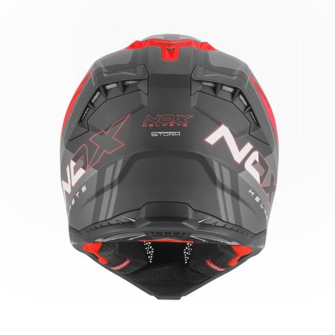 NOX KASK OFF ROAD / CROSS N634 STORM KOLOR CZARNY MAT/CZERWONY ROZMIAR XXL