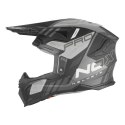 NOX PROMOCJA KASK OFF ROAD / CROSS N634 STORM KOLOR SREBRNY MAT/CZARNY ROZMIAR XL