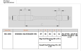 ROYAL RODS KORBOWÓD KAWASAKI KX 60 '85-'04, KX 65 (KX65) '00-'26, SUZUKI RM 60 '03, RM 65 '03-'05