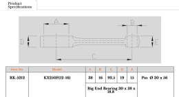 ROYAL RODS KORBOWÓD KAWASAKI KXF 250 (KXF250) '12-'16