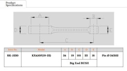 ROYAL RODS KORBOWÓD KAWASAKI KXF 450 '19-'23, KX450F, KX 450 F, KXF450