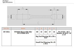 ROYAL RODS KORBOWÓD YAMAHA YFS 200 (YFS200) BLASTER '88-'06