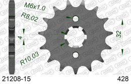 AFAM 2026/04 ZĘBATKA PRZEDNIA 2182 15 YAMAHA WR 125R/X '09-'15, YZF125R '09-'19, MT125 '15-'17 (JTF1550.15) (ŁAŃC. 428)