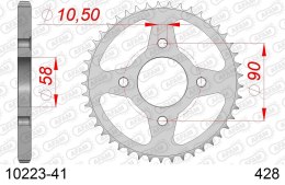 AFAM 2026/04 ZĘBATKA TYLNA 269 41 HONDA CG 125 '02-'05, CM 125 '82-'97, CB 125T '82-'88, DAELIM VC 125 '96-'99 (JTR269.41) (ŁAŃC