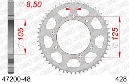 AFAM 2026/04 ZĘBATKA TYLNA 4413 48 YAMAHA XT 125X/SM '05-'09 (JTR1134.48) (ŁAŃC. 428)