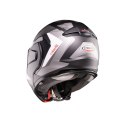 CABERG KASK SZCZĘKOWY FLIP-BACK (SZCZĘKA DO TYŁU) MODEL TRIP LUNAR SOLID KOLOR CZARNY MAT/BIAŁY/SZARY ROZMIAR L (PINLOCK W ZESTA