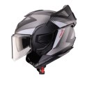 CABERG KASK SZCZĘKOWY FLIP-BACK (SZCZĘKA DO TYŁU) MODEL TRIP LUNAR SOLID KOLOR CZARNY MAT/BIAŁY/SZARY ROZMIAR XXL (PINLOCK W ZES
