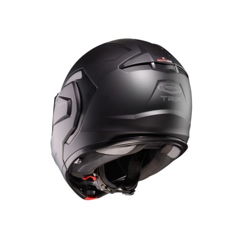 CABERG KASK SZCZĘKOWY FLIP-BACK (SZCZĘKA DO TYŁU) MODEL TRIP SOLID KOLOR CZARNY MAT ROZMIAR M (PINLOCK W ZESTAWIE)