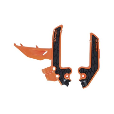 ACERBIS OSŁONY RAMY X-GRIP KTM SX 85 '25-'26, GAS GAS MC 85 '25-'26 KOLOR POMARAŃCZOWY / CZARNY