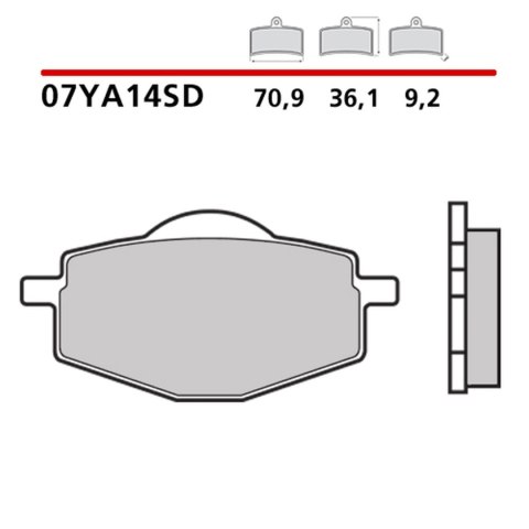 BREMBO 2026/05 KLOCKI HAMULCOWE KH101 OFF ROAD SINTER SD (SPIEK METALICZNY) PRZÓD/TYŁ (ECE R90)