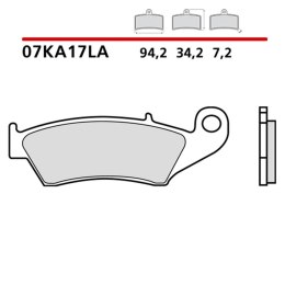 BREMBO 2026/05 KLOCKI HAMULCOWE KH185 SINTER LA (SPIEK METALICZNY) PRZÓD (ECE R90)