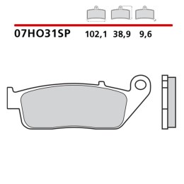 BREMBO 2026/05 KLOCKI HAMULCOWE KH196 SINTER SP (SPIEK METALICZNY) TYŁ (ECE R90)
