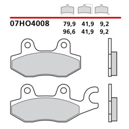 BREMBO 2026/05 KLOCKI HAMULCOWE KH197 GENUINE CARBON CERAMIC (PÓŁMETALICZNE MIESZANKA OEM) PRZÓD/TYŁ