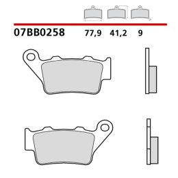 BREMBO 2026/05 KLOCKI HAMULCOWE KH208 GENUINE SINTER (SPIEK METALICZNY MIESZANKA OEM) PRZÓD/TYŁ