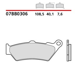 BREMBO KLOCKI HAMULCOWE KH209 ROAD / OFF ROAD GENUINE CARBON CERAMIC (PÓŁMETALICZNE MIESZANKA OEM)