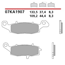 BREMBO KLOCKI HAMULCOWE KH229 ROAD / OFF ROAD GENUINE CARBON CERAMIC (PÓŁMETALICZNE MIESZANKA OEM)