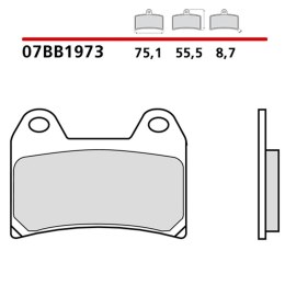 BREMBO 2026/05 KLOCKI HAMULCOWE KH244 GENUINE SINTER (SPIEK METALICZNY MIESZANKA OEM) PRZÓD/TYŁ