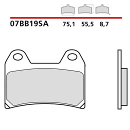 BREMBO KLOCKI HAMULCOWE KH244 ROAD SINTER SA (SPIEK METALICZNY) (ECE R90)