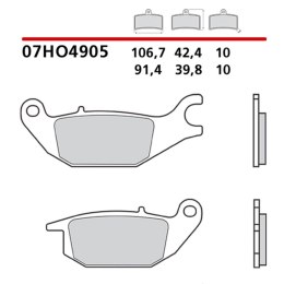 BREMBO 2026/05 KLOCKI HAMULCOWE KH343 GENUINE CARBON CERAMIC (PÓŁMETALICZNE MIESZANKA OEM) PRZÓD/TYŁ