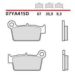 BREMBO 2026/05 KLOCKI HAMULCOWE KH367 OFF ROAD SINTER SD (SPIEK METALICZNY) PRZÓD/TYŁ (ECE R90)