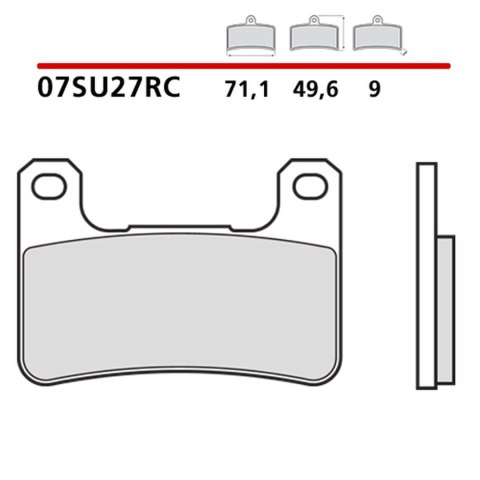 BREMBO 2026/05 KLOCKI HAMULCOWE KH379 RACING RC PRZÓD