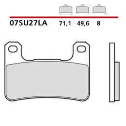 BREMBO KLOCKI HAMULCOWE KH379 ROAD SINTER LA (SPIEK METALICZNY) (ECE R90)