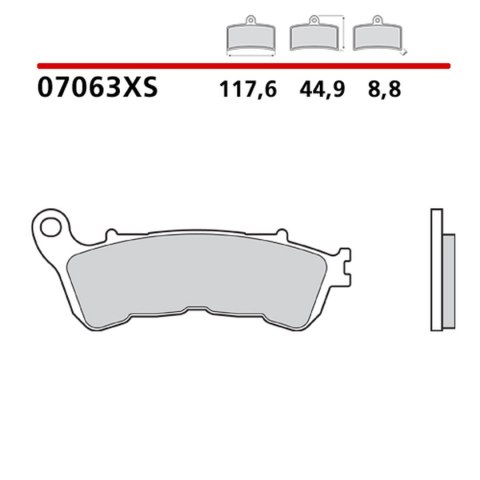 BREMBO 2026/05 KLOCKI HAMULCOWE KH388 SCOOTER SINTER XS (SPIEK METALICZNY) PRZÓD/TYŁ (ECE R90)