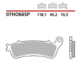 BREMBO 2026/05 KLOCKI HAMULCOWE KH388/2 SINTER SP (SPIEK METALICZNY) TYŁ (ECE R90)