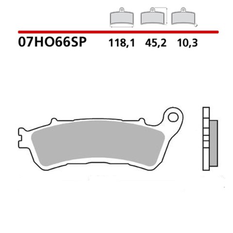BREMBO 2026/05 KLOCKI HAMULCOWE KH388/2 SINTER SP (SPIEK METALICZNY) TYŁ (ECE R90)