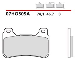 BREMBO KLOCKI HAMULCOWE KH390 ROAD SINTER SA (SPIEK METALICZNY) (ECE R90)