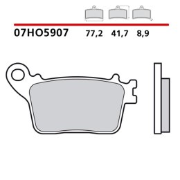 BREMBO 2026/05 KLOCKI HAMULCOWE KH436 GENUINE CARBON CERAMIC (PÓŁMETALICZNE MIESZANKA OEM) PRZÓD/TYŁ
