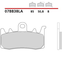 BREMBO 2026/05 KLOCKI HAMULCOWE KH630 SINTER LA (SPIEK METALICZNY) PRZÓD (ECE R90)