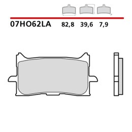 BREMBO 2026/05 KLOCKI HAMULCOWE KH679 SINTER LA (SPIEK METALICZNY) PRZÓD (ECE R90)