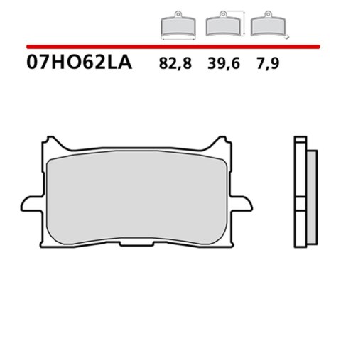 BREMBO 2026/05 KLOCKI HAMULCOWE KH679 SINTER LA (SPIEK METALICZNY) PRZÓD (ECE R90)