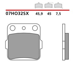 BREMBO 2026/05 KLOCKI HAMULCOWE KH84 OFF ROAD SINTER SD (SPIEK METALICZNY) PRZÓD/TYŁ (ECE R90)