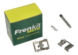 FRENKIT MOTO 2026/05 ZESTAW BLASZEK USTALAJĄCYCH, TRZPIENI I ZABEZPIECZEŃ ZACISKU HAMULCOWEGO BREMBO TYŁ BMW F 650 GS / DAKAR '9