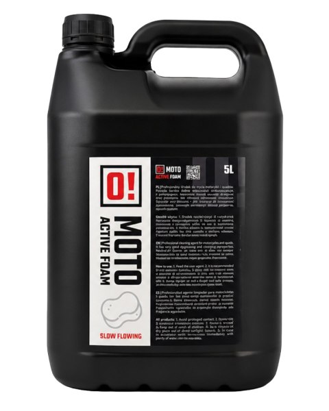 OMOTO PŁYN DO MYCIA MOTOCYKLI (PIANA AKTYWNA) 5L O! ACTIVE FOAM (O!MOTO) (OLE-044)