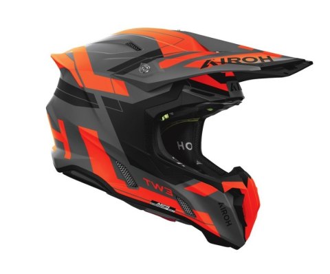 AIROH KASK CROSS / ENDURO / ATV / QUAD TWIST 3 DYNASTY ORANGE MATT KOLOR CZARNY MAT/POMARAŃCZOWY ROZMIAR L