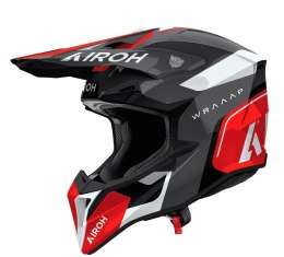 AIROH KASK CROSS / ENDURO / ATV / QUAD WRAAAP CONQUER KOLOR CZARNY/CZERWONY/BIAŁY ROZMIAR L