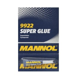 MANNOL SUPER GLUE 3G - KLEJ BŁYSKAWICZNY - KROPELKA (9922) (288)