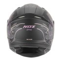 NOX KASK INTEGRALNY (FULL FACE) N731 SPRING KID / JUNIOR (DZIECIĘCY) KOLOR CZARNY MAT/RÓŻOWY ROZMIAR XL