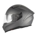 NOX KASK INTEGRALNY (FULL FACE) Z BLENDĄ N402 SOLID KOLOR TYTANOWY MAT ROZMIAR S