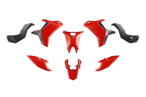 RACETECH (RTECH) KOMPLET PLASTIKÓW (BEZ PRZEDNIEGO BŁOTNIKA) T7 YAMAHA TENERE 700 '25-'26 KOLOR CZARNY / CZERWONY