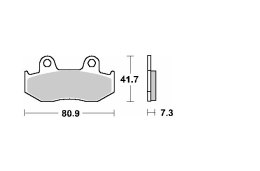 SCHUH WYPRZEDAŻ KLOCKI HAMULCOWE KH92 HONDA CH 250 SPACY/FREEWAY '88-'93, NES 125/150 '01-'06, NH 100 LEAD '00-'08, SUZUKI AN 25
