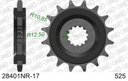 AFAM 2026/04 ZĘBATKA PRZEDNIA 564 17 Z GUMĄ SUZUKI GSXR 750/1000, DL 1000 (JTF520.17RB) (ŁAŃC. 525)