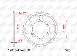 AFAM 2026/06 ZĘBATKA TYLNA 4385 44 SUZUKI GSX 1000S '15-'24, GSX 950S '22-'24 (ŁAŃC. 525) (JTR1876.44)
